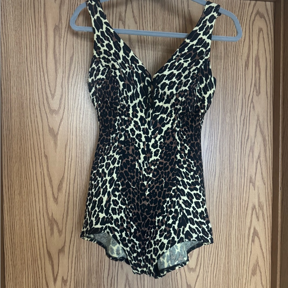 1960's Iconic Vintage Cole of California Leopard Print Swimsuit / SM - Picture 2 of 12